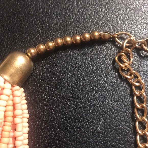 Julio b designer signed coral micro beaded necklace - Picture 5 of 6